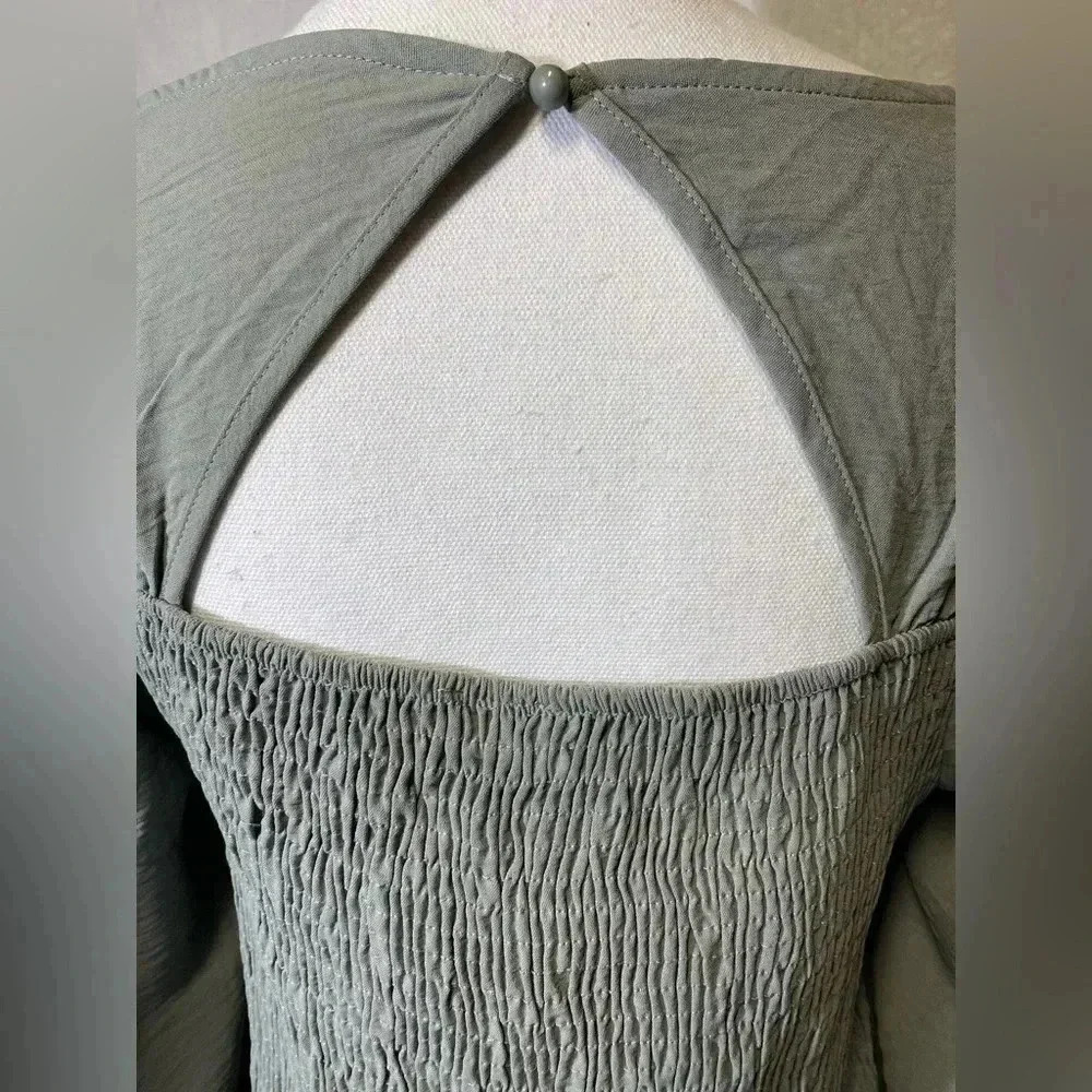 Misia long sleeve women’s light green‎ blouse size medium - Picture 7 of 9